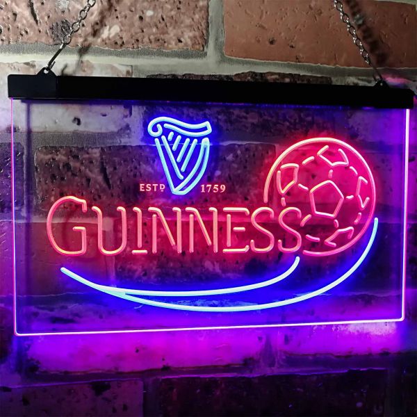 Guinness Soccer Neon-Like LED Sign